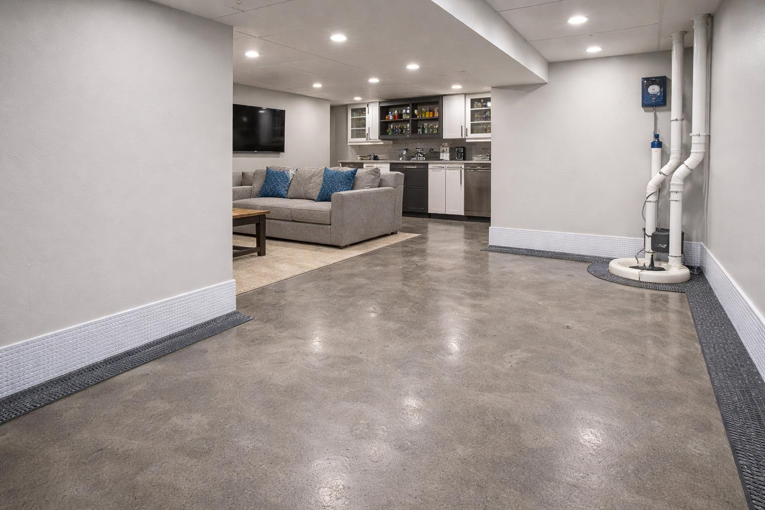 Restored dry basement